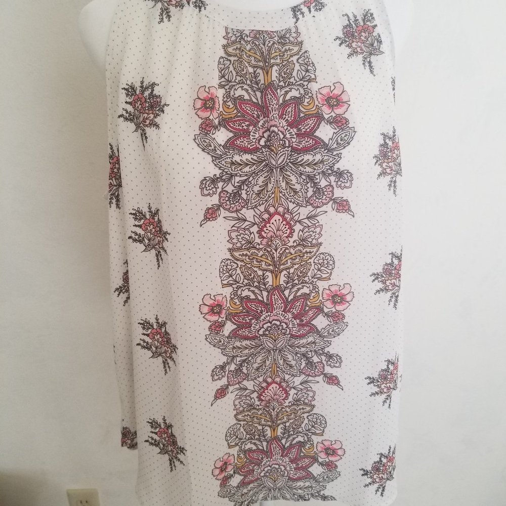 Loft Medium Short Sleeved Floral Top